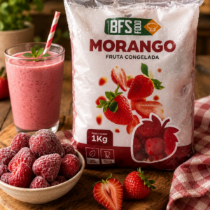 MORANGO CONGELADO - Pct 1 kg - BFS FOOD