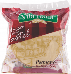MASSA PARA PASTEL PEQUENO CX 24 X 500G - VILA ITALIA - PRODUTO SOB CONSULTA