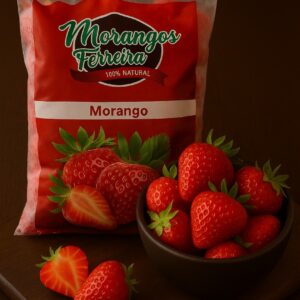 MORANGO CONGELADO FRACIONADO - Pct 1 kg - FERREIRA