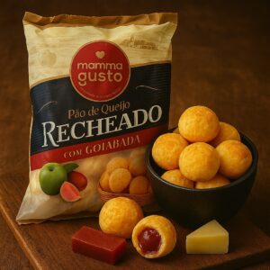 PAO DE QUEIJO RECHEADO GOIABADA - PCT 2 KG - MAMMA GUSTO