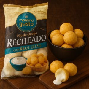 PAO DE QUEIJO RECHEADO REQUEIJÃO - PCT 2 KG - MAMMA GUSTO