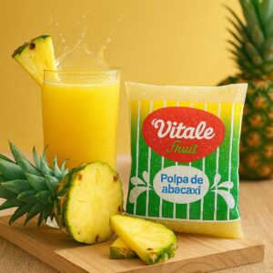 POLPA DE ABACAXI - PACOTE (10 x 100g) - VITALE FRUTTI