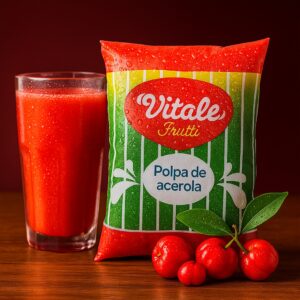 POLPA DE ACEROLA - PACOTE (10 x 100g) - VITALE FRUTTI