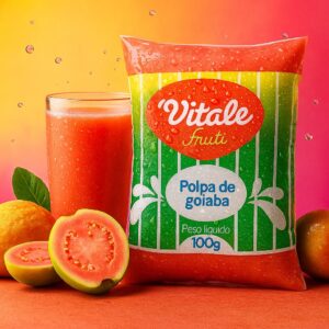 POLPA DE GOIABA - BARRA 1 Kg - VITALE FRUTTI - PRODUTO SOB CONSULTA
