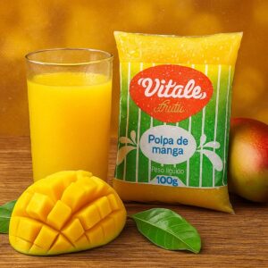 POLPA DE MANGA - BARRA 1 Kg - VITALE FRUTTI - PRODUTO SOB CONSULTA
