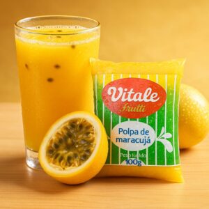 POLPA DE MARACUJA - BARRA 1 Kg - VITALE FRUTTI - PRODUTO SOB CONSULTA