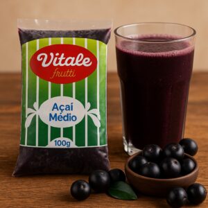 POLPA DE AÇAÍ - PACOTE (10 x 100g) - VITALE FRUTTI
