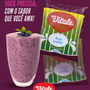 POLPA DE AÇAI - PACOTE (10 x 100g) - VITALE FRUTTI