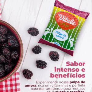 POLPA DE AMORA - PACOTE (10 X 100g) - VITALE FRUTTI