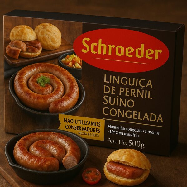LINGUIÇA DE PERNIL SUINA CONGELADA TRADICIONAL 500gr - SCHROEDER