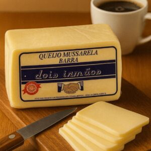 QUEIJO MUSSARELA BARRINHA - DOIS IRMÃOS - PEÇA 0,965g