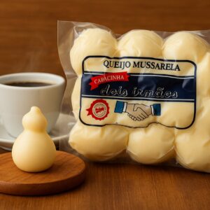 QUEIJO MUSSARELA CABACINHA - DOIS IRMÃOS - Pct 500g
